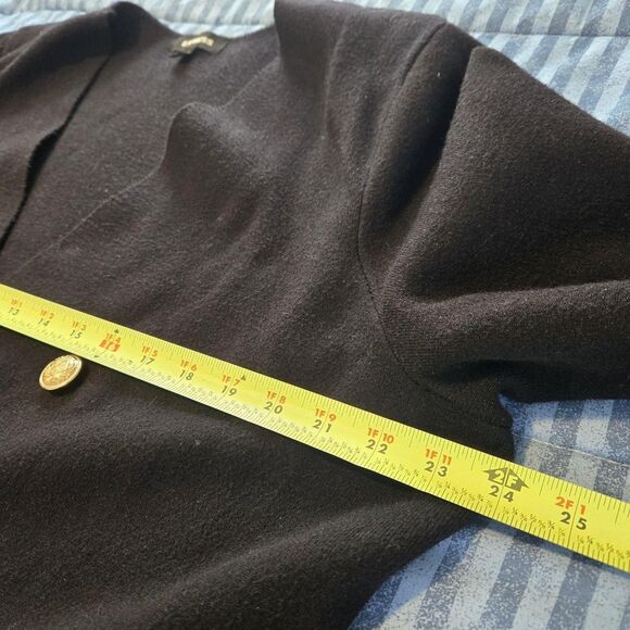 Express Women's Black sz XL double breasted gold button blazer career old money - Picture 8 of 8